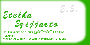 etelka szijjarto business card
